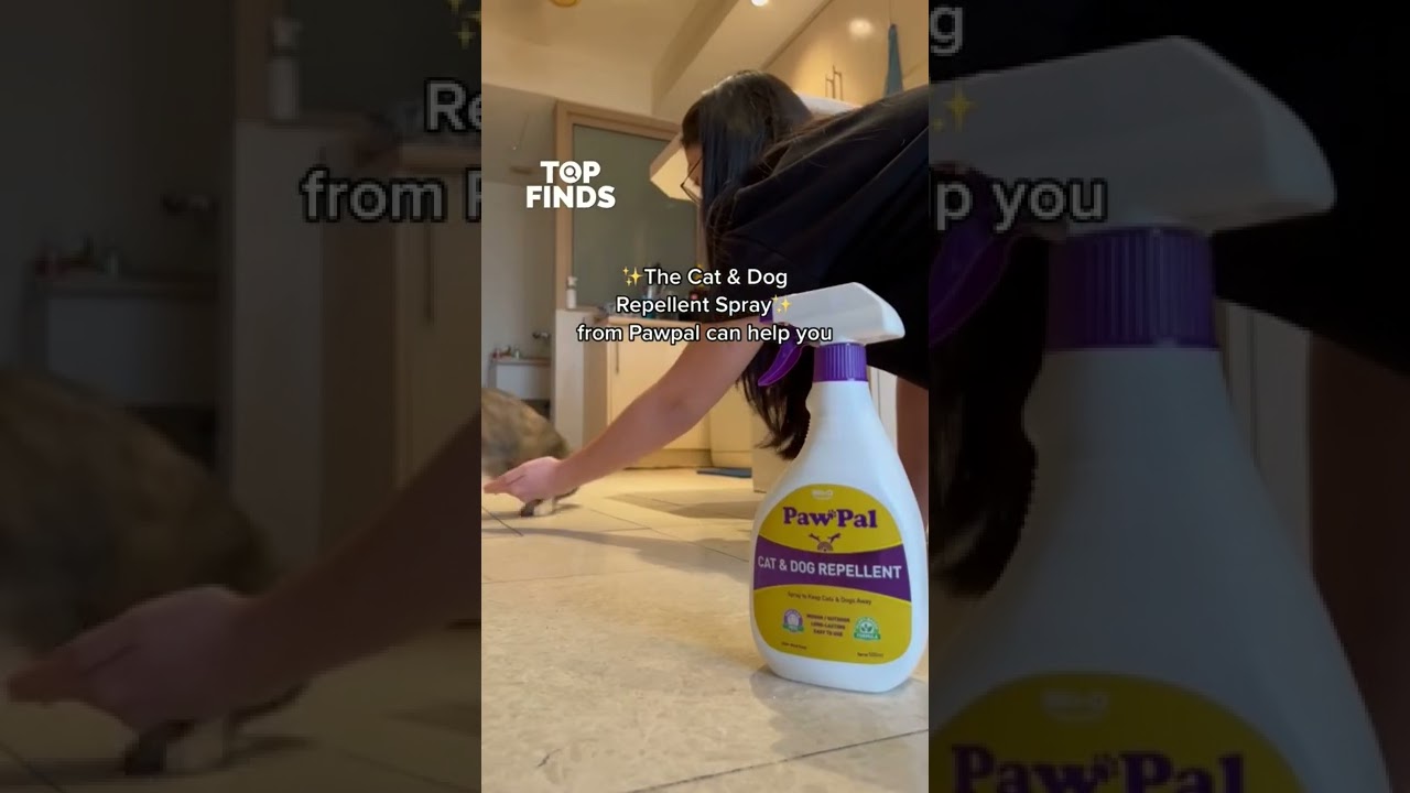 Repellent spray to keep pets away from destroying valuables!