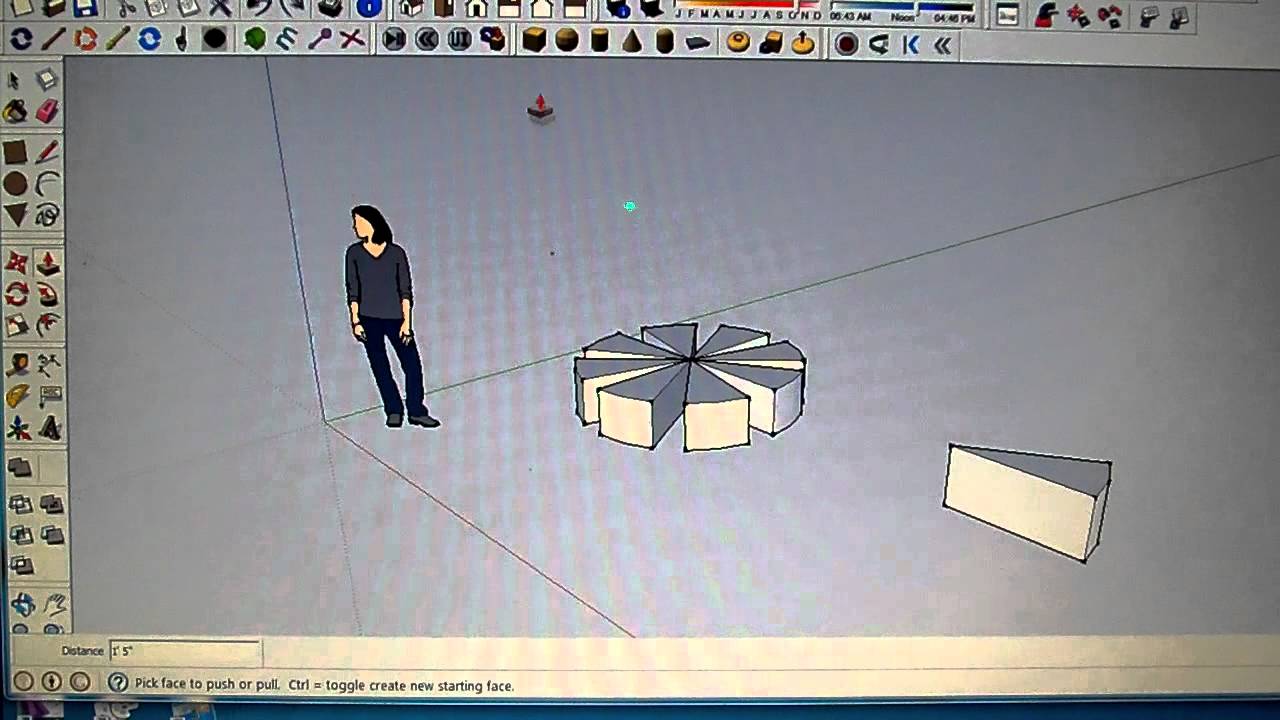 sketchup in 2 minutes-rotate and copy