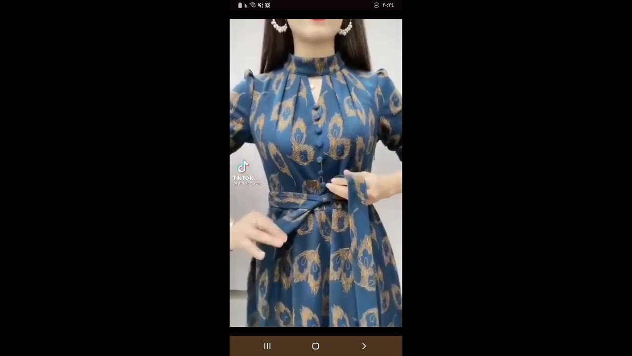 شرح ياقة الفستان مع كسرات