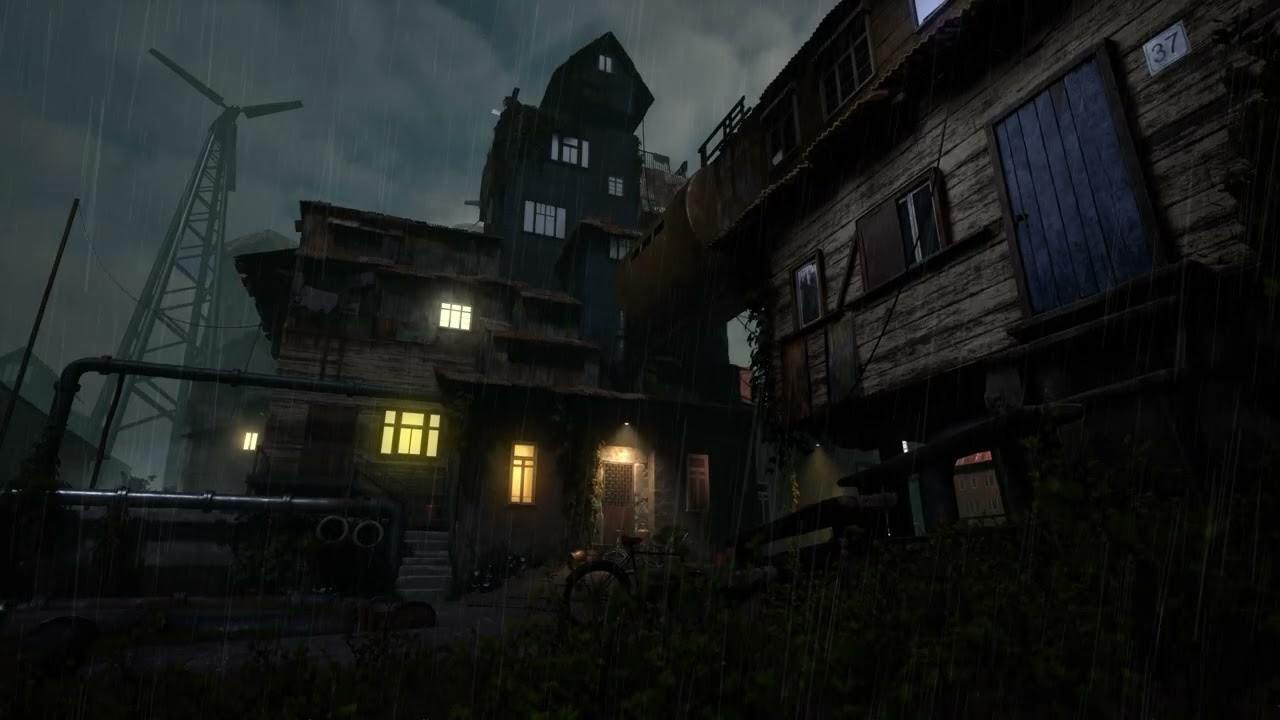 Zombie Apocalypse Night | Rain Ambience & Scary Sounds for Sleeping