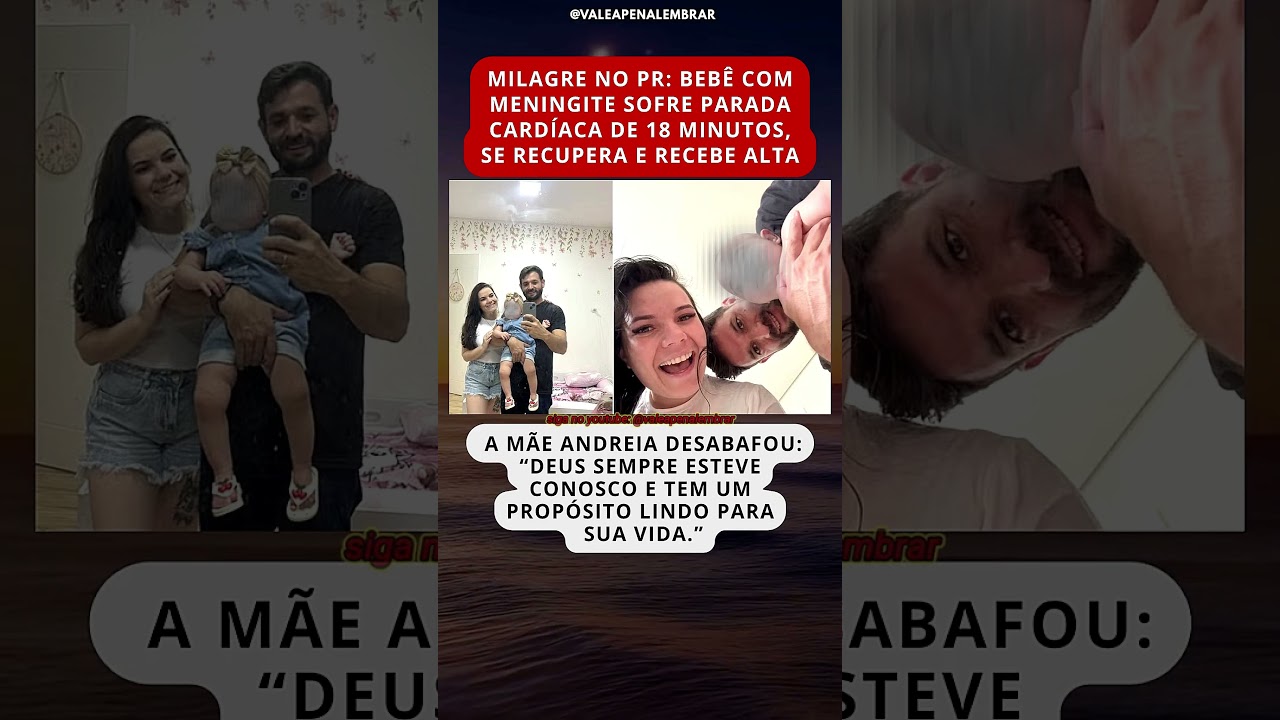 MILAGRE REAL: Beb&ecirc; de 11 meses sobrevive a 18 minutos de parada card&iacute;aca no PR.