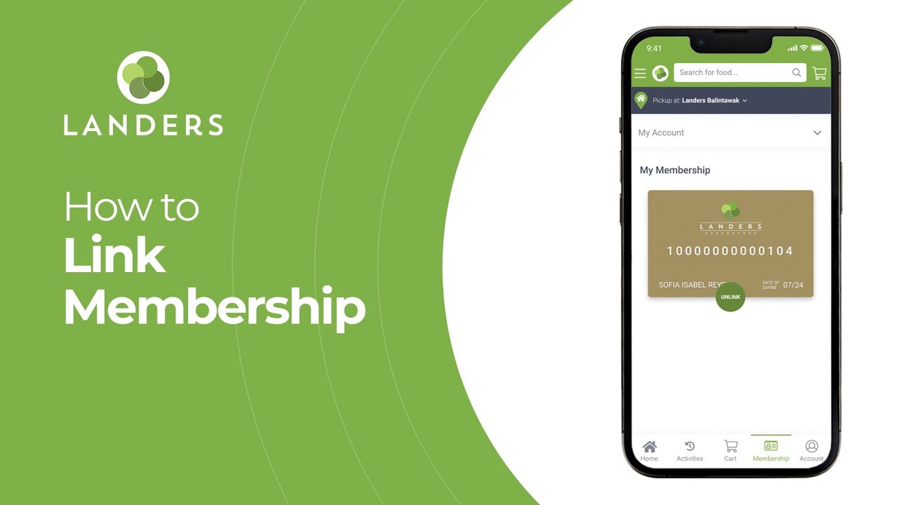 Link Your Landers Membership to Shop Online!