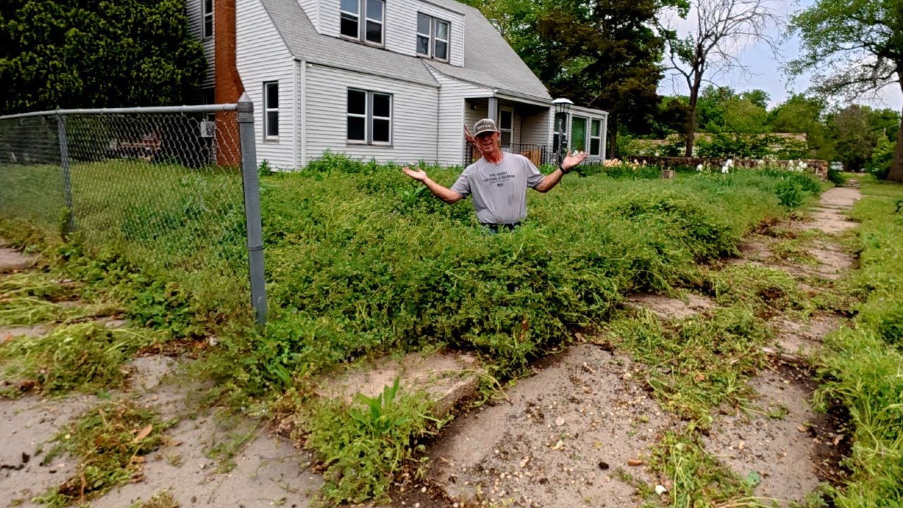 He PRAYED On It And We Showed Up 1 Hour Later To Offer FREE Lawn Care For His OVERGROWN LAWN
