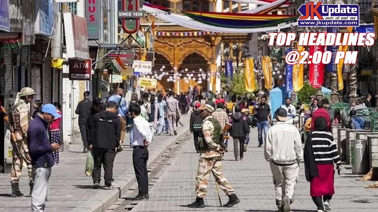 JKupdate Top Headlines @ 2 PM 03 Oct 2025