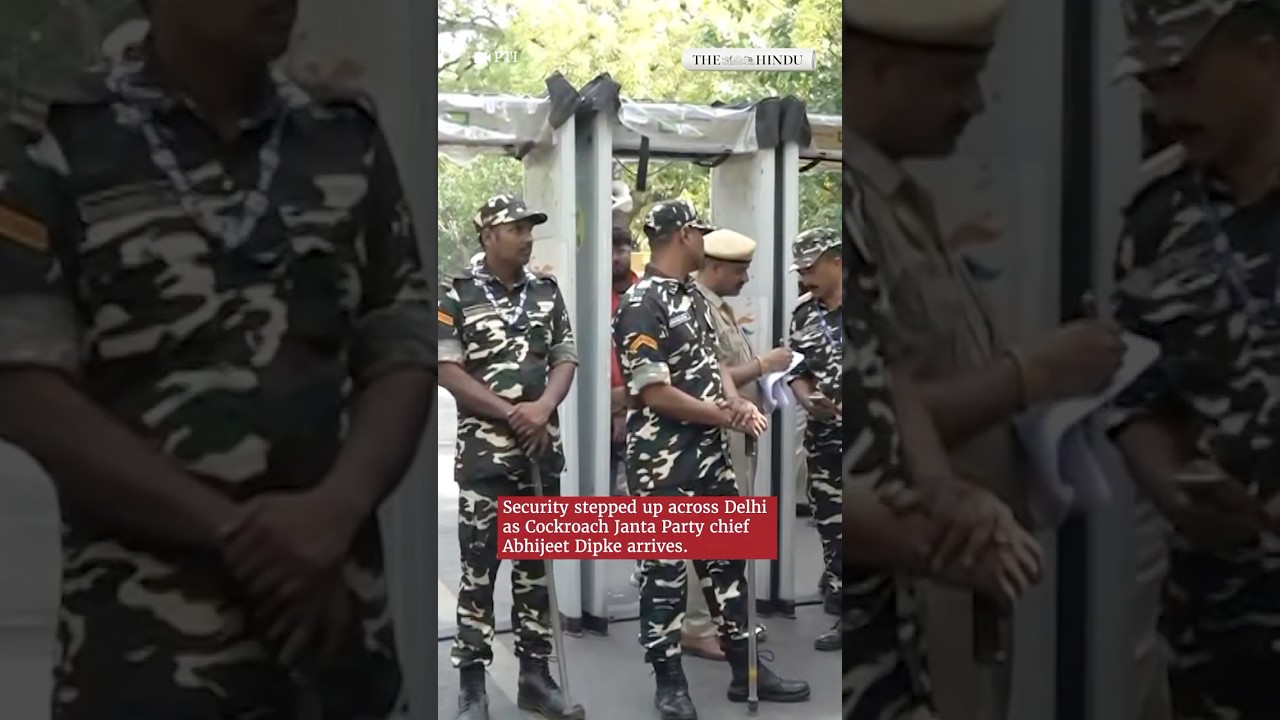 Security stepped up as Cockroach Janta Party founder Abhijeet Dipke arrives
