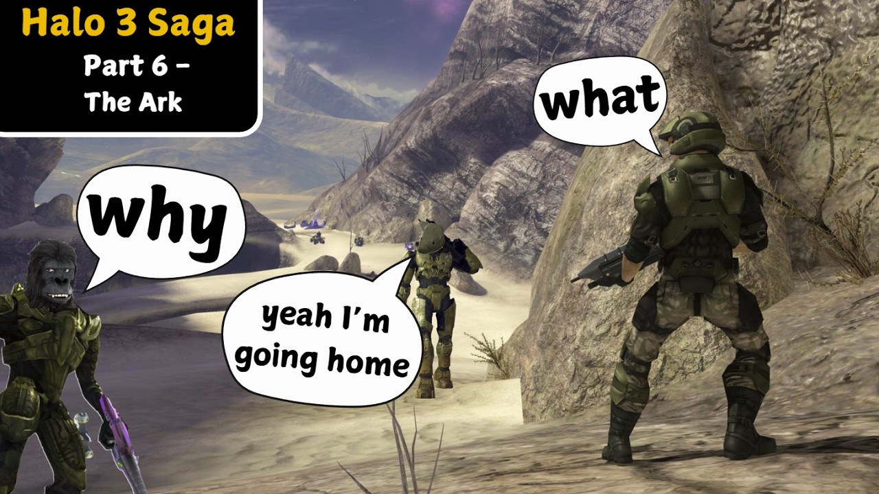 Halo 3 Saga Part 6 - The Ark - Nostalgia Definitely Cheated I Won that Final Fight GG Nerd