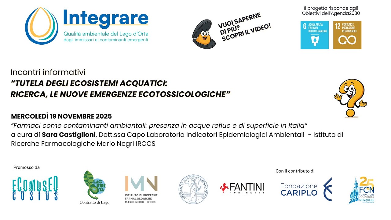 Farmaci come contaminanti ambientali: presenza in acque reflue e di superficie in Italia