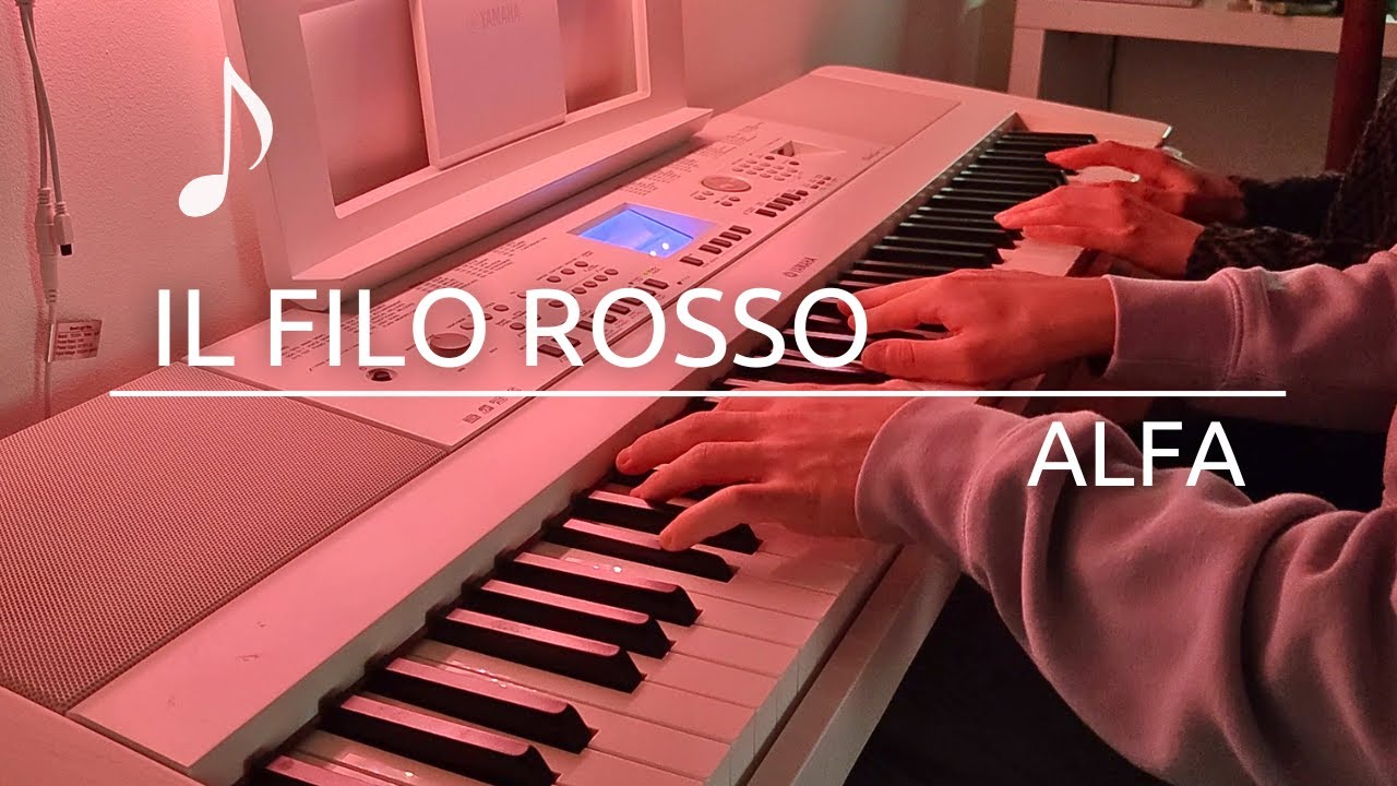 Alfa - Il filo rosso | Cover Pianoforte + SPARTITO