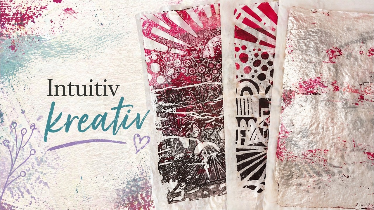Intuitiv kreativ mit der Gelli Plate – experimentieren, drucken, entdecken