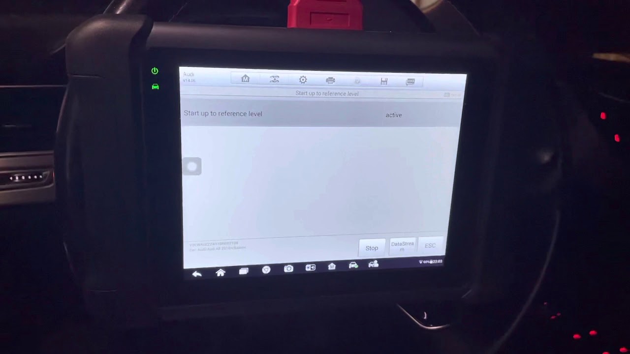 Audi A8 D4 Lowering by software with autel