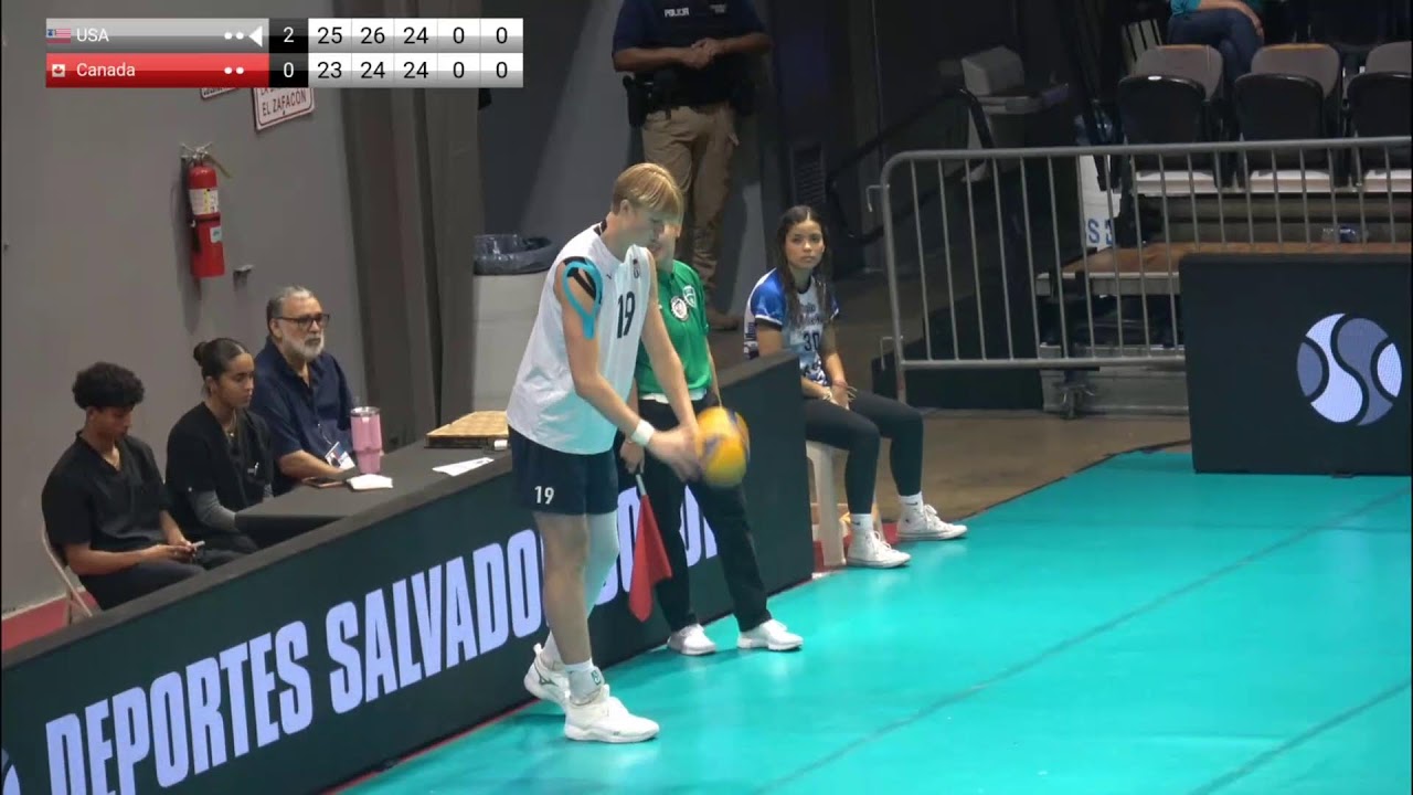 Norceca U19 Continental Championship SemiFinals USA vs Canada