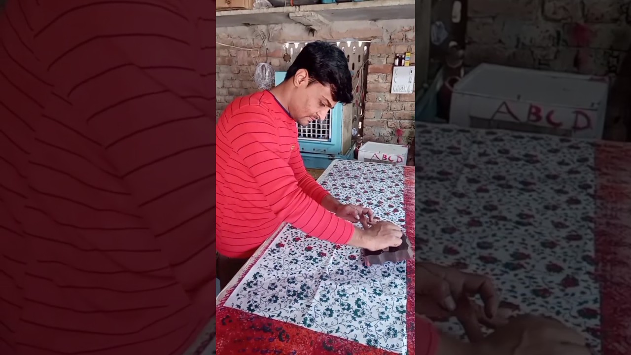 sanganeri print jal design 🥰#shorts #shortvideo
