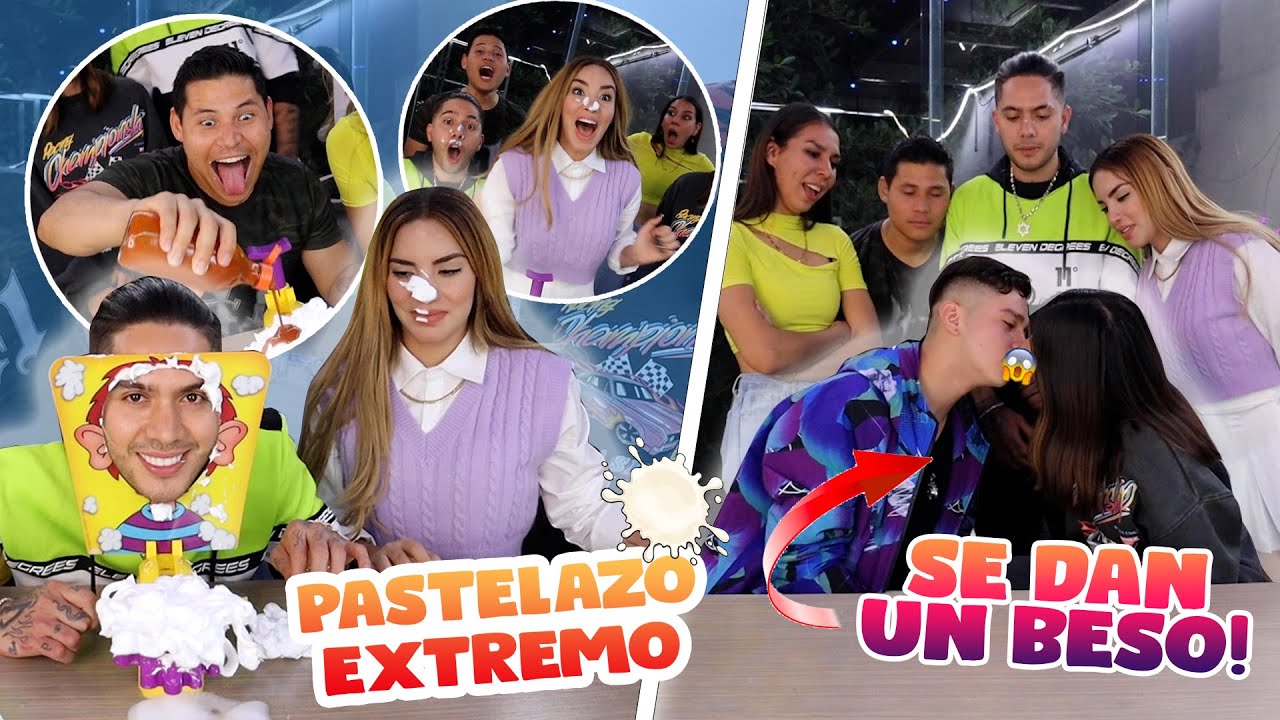 CESAR PANTOJA Y KATIA VLOGS SE  DAN UN BES0 😱 RETO DEL PASTELAZO 🎂 EL SUPER TRUCHA