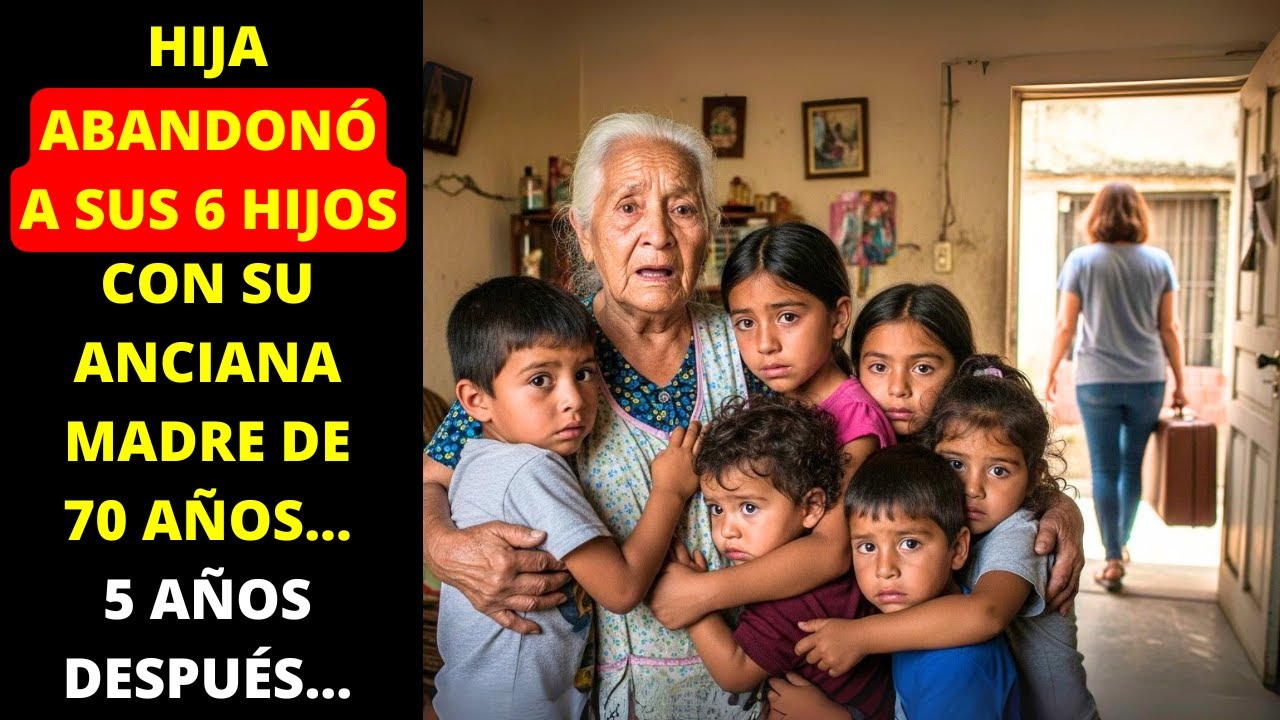 HIJA ABANDONÓ A SUS 6 HIJOS CON SU ANCIANA MADRE DE 70 AÑOS... 5 AÑOS DESPUÉS...