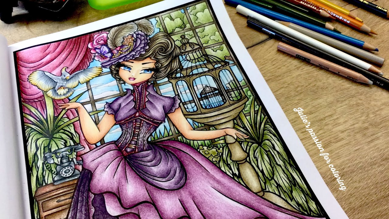VICTORIAN DARLINGS by Hannah Lynn - prismacolor pencils - part 2