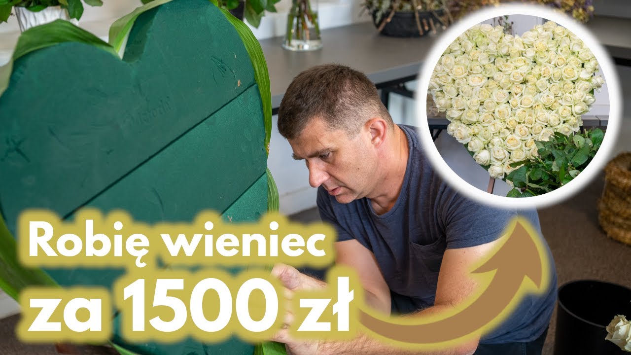 Wieniec w kształcie serca za 1500 zł.