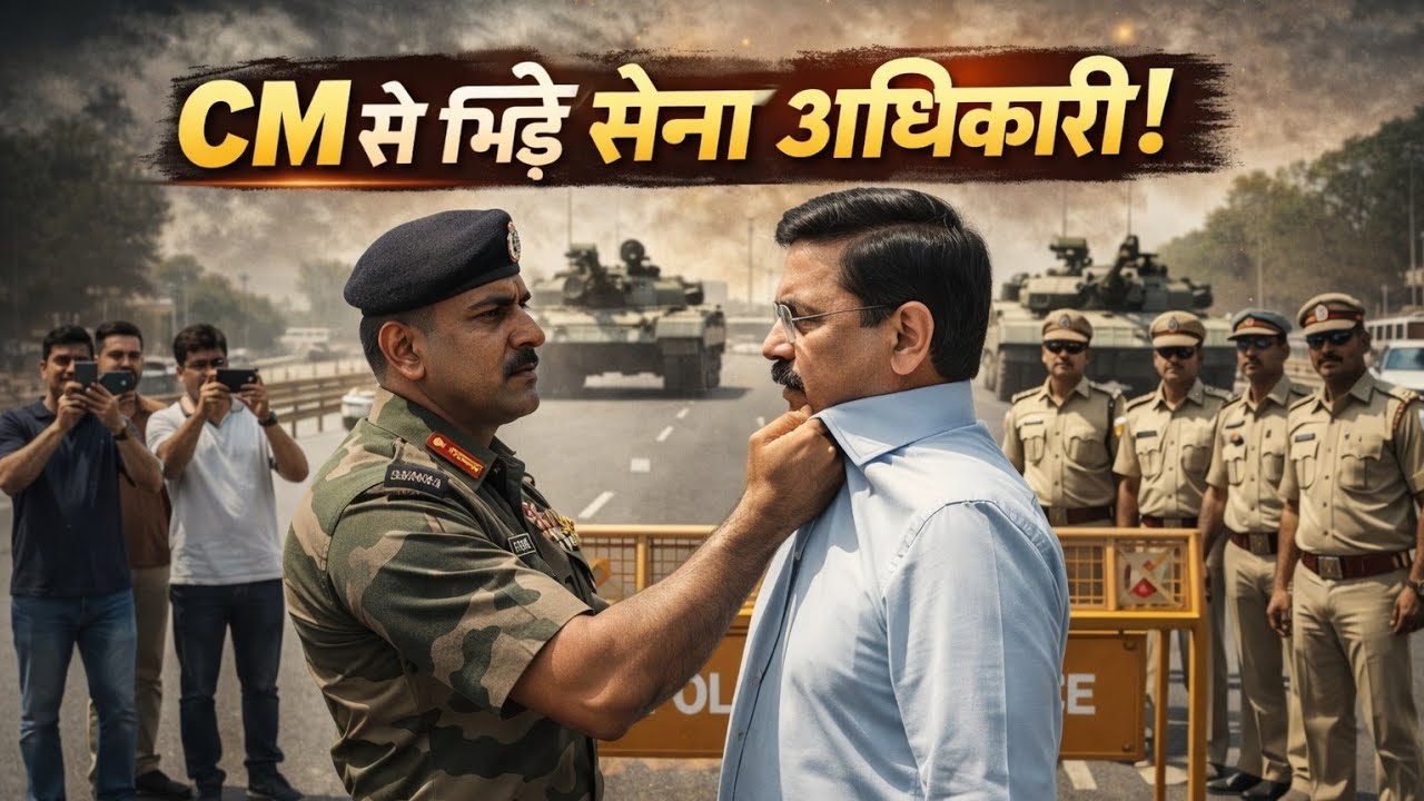 CM का काफिला आने वाला था! पुलिस ने रोक ली सेना की गाड़ी… आगे जो हुआ देख कर चौंक जाओगे 😱🔥