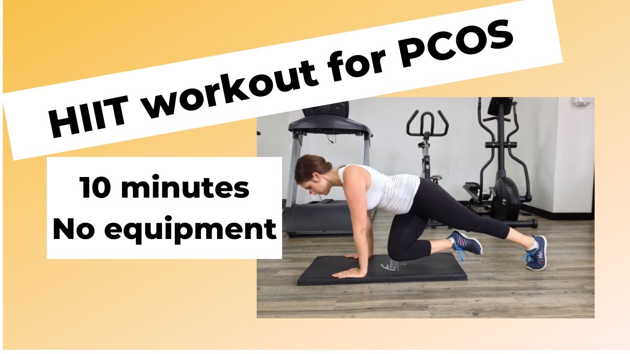 10 minute HIIT workout for PCOS (core &  HIIT combo)