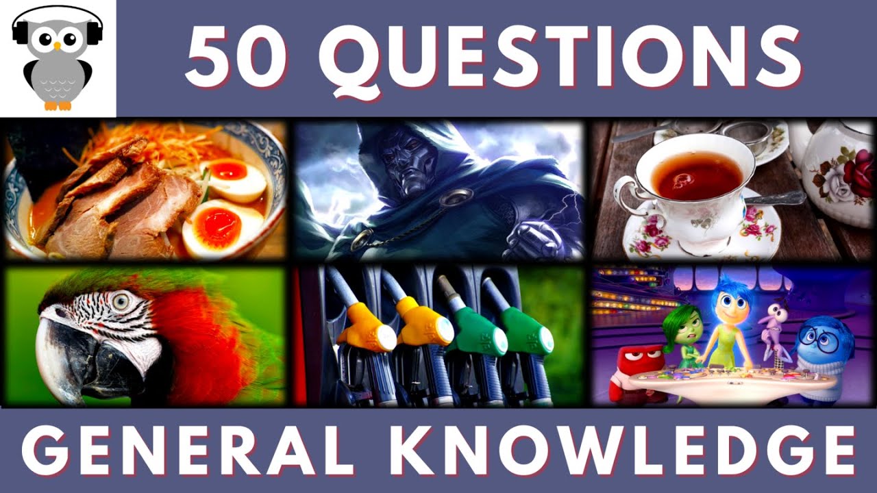 General Knowledge Quiz Trivia #161 | Doctor Doom, Earl Grey Tea, Parrot, Petroleum , Inside Out