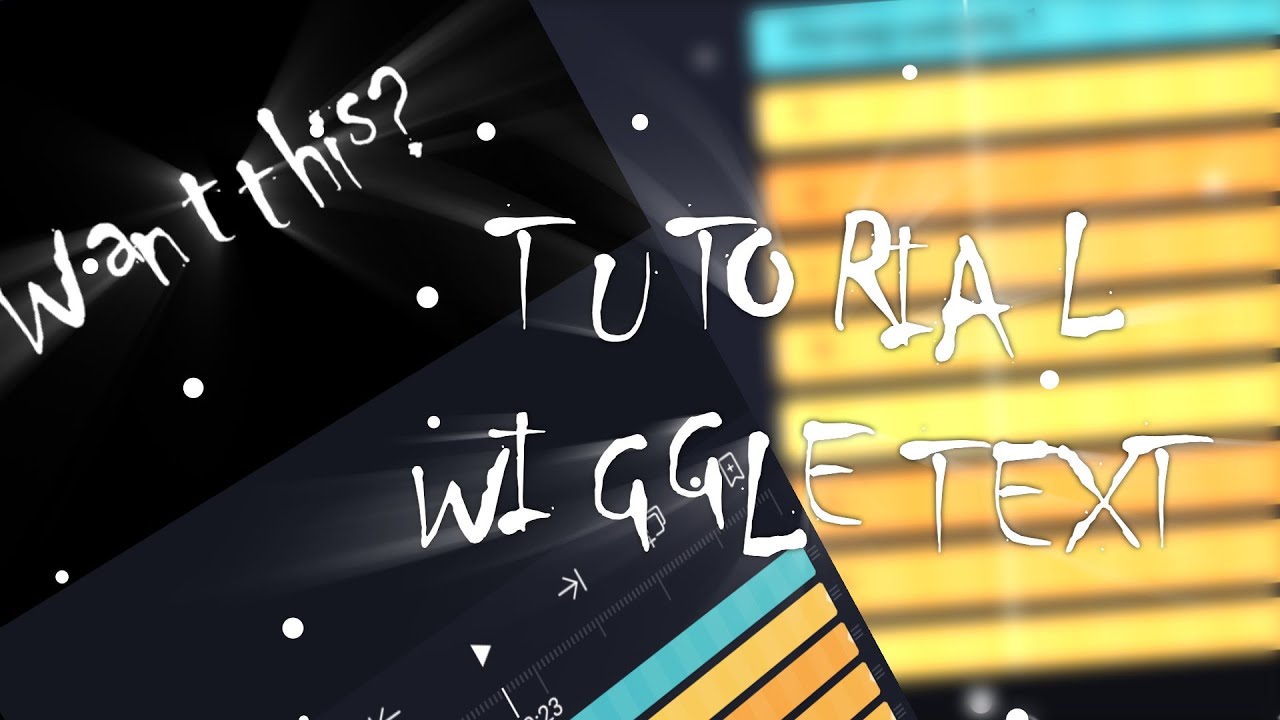 TUTORIAL WIGGLE TEXT / TEXT GOYANG² :v - ALIGHT MOTION