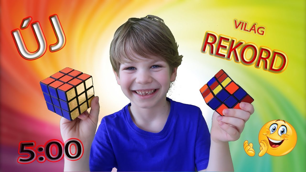 RUBIK KOCKA KIRAKÁS 6 ÉVESEN / ÚJ VILÁGCSÚCS