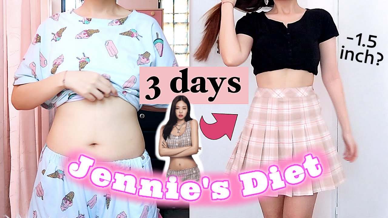 BLACKPINK JENNIE Diet + Workout PLAN for 3 days! (i lost weight fast!!) kpop Jennie Kim avocado diet