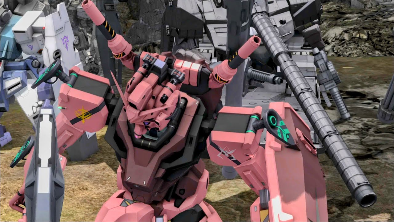 GBO2: White Gundam Gameplay2 (Char Aznable Colors)