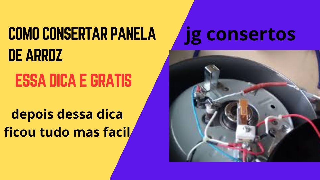 como consertar panela de arroz