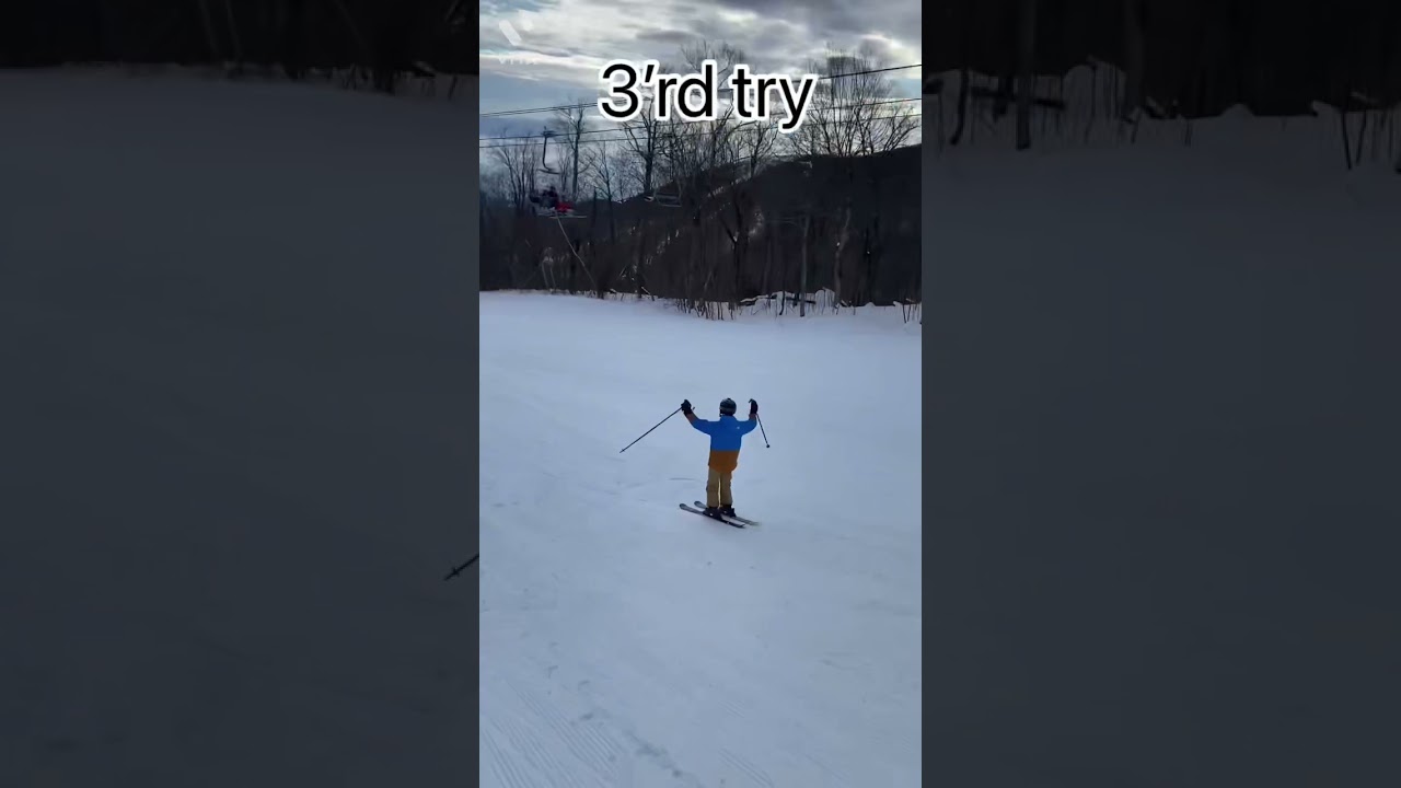 First backflip on skis!