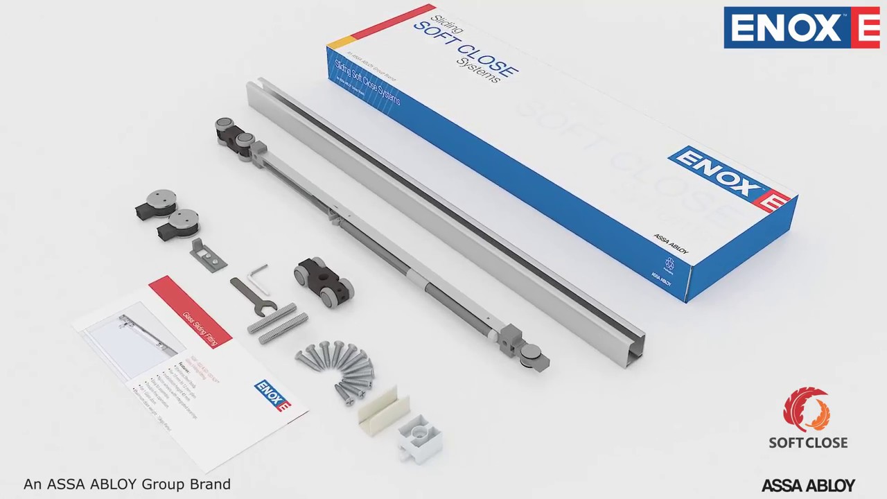 ENOX GLASS SLIDING FITTING - Single Side Soft close SGSF - 022 - SD