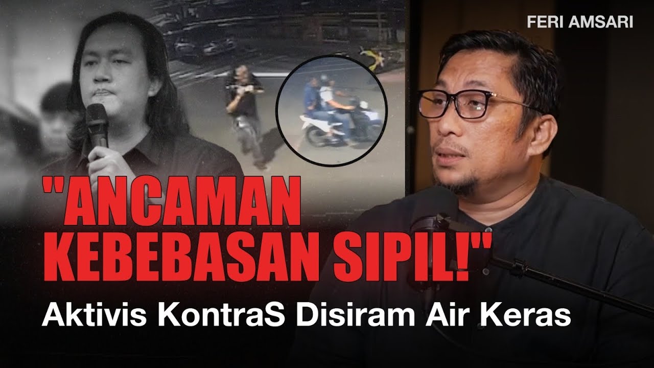 USUT TUNTAS Aktivis Andrie Yunus Disiram Air Keras