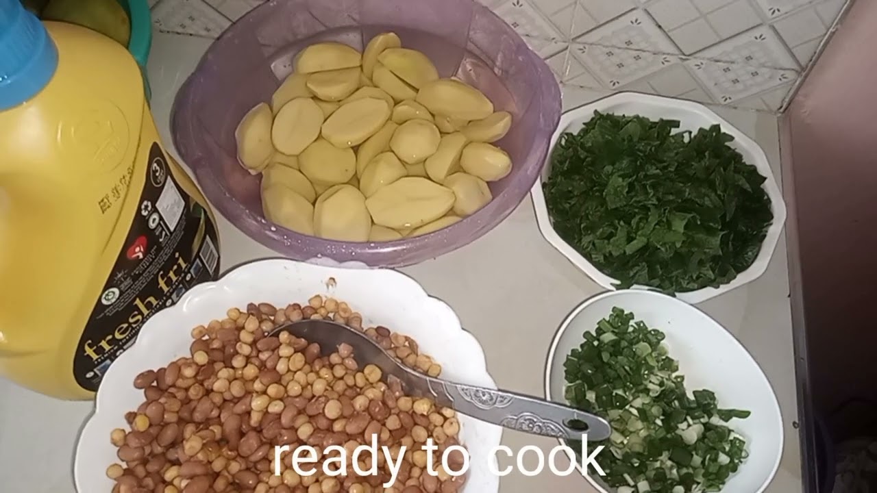 Kenyan kienyeji mukimo with pumpkin leaves (kahurura) and githeri Anitah's kitchen||