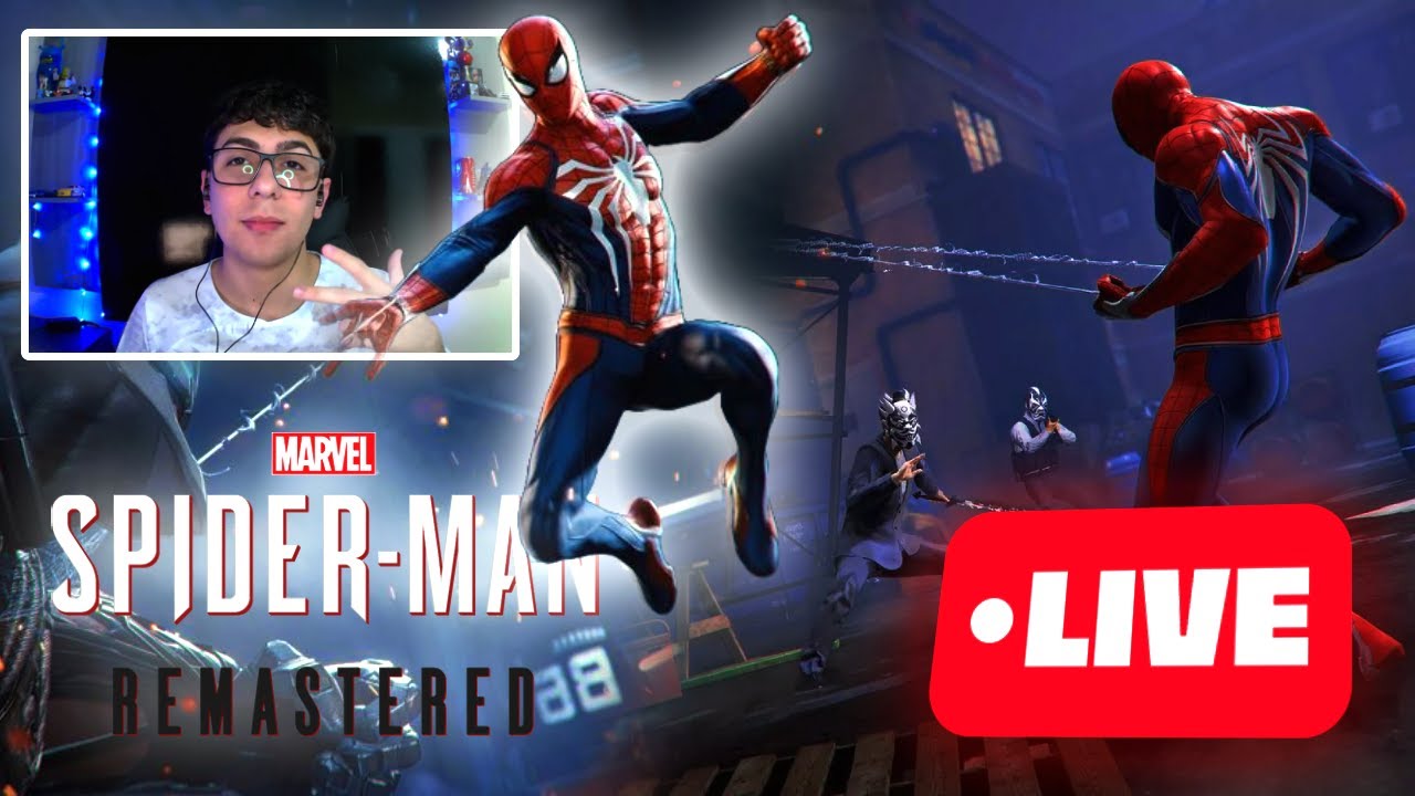 VEM PRA LIVE! SPIDER MAN REMASTERED 🔴 AO VIVO 🔴