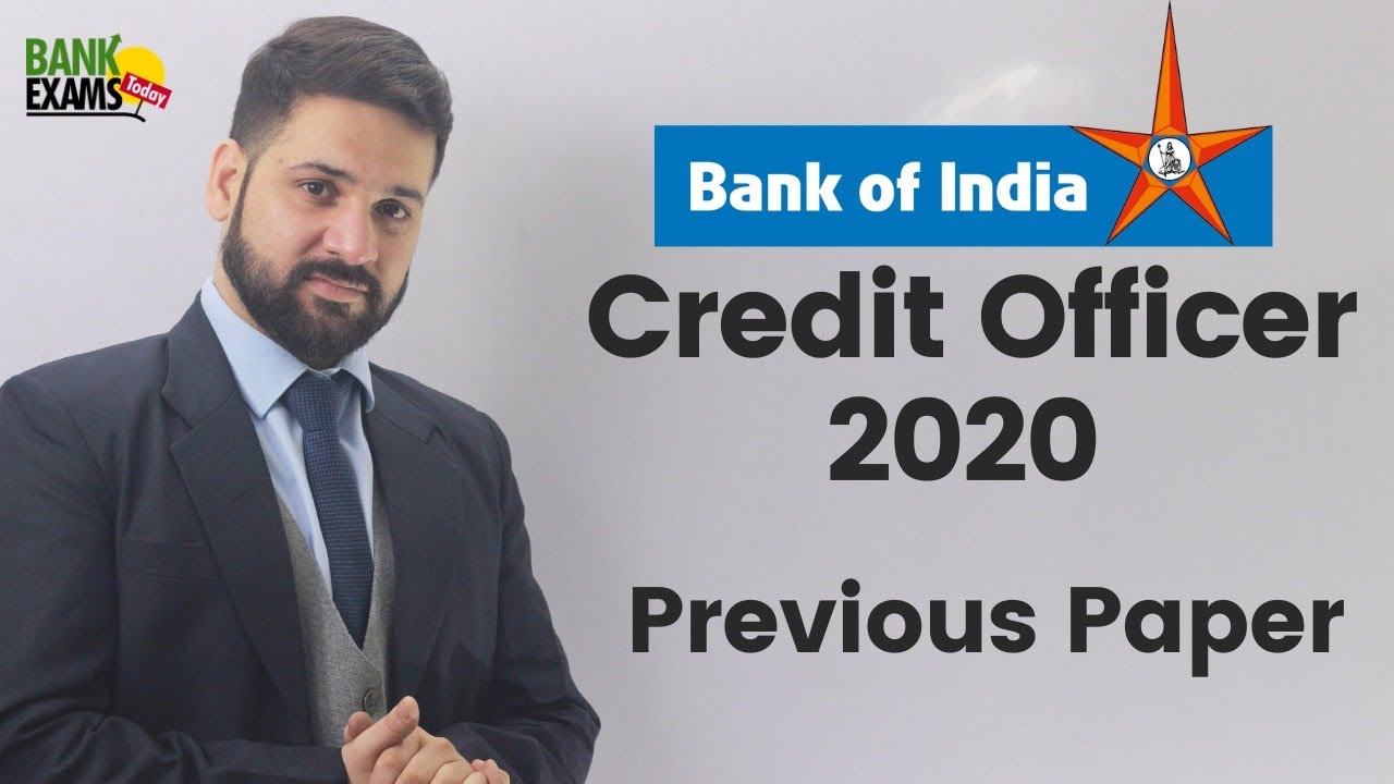 Bank of India Credit Officer: Previous Paper