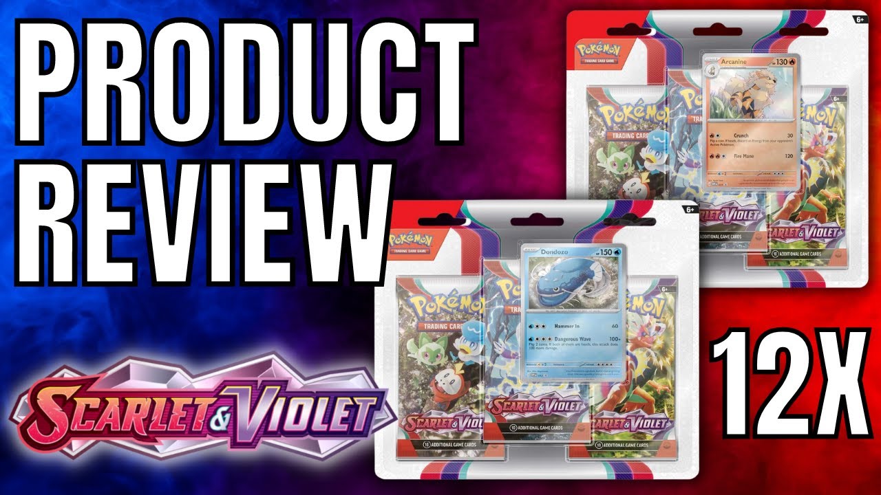 Product Review! 12X Scarlet & Violet 3-Pack Blister