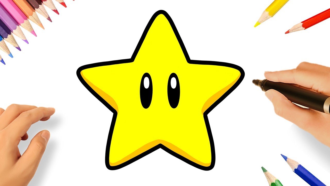 COMMENT DESSINER UNE ÉTOILE 🌟| SUPER MARIO BROS