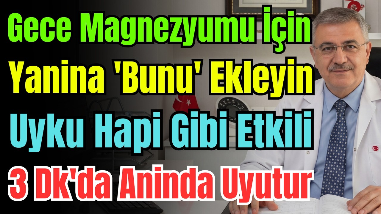 İşte 60-70 Yaş Uykusuzluğuna Çözüm! Magnezyum Sırrı Ve 3 Mucizevi Besin Kombinasyonu
