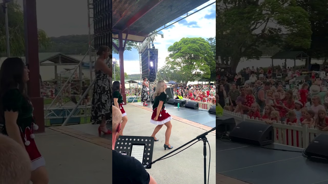 Bree Young and The Vanguard Players bringing in the Christmas cheer at the Lake Mac Carols