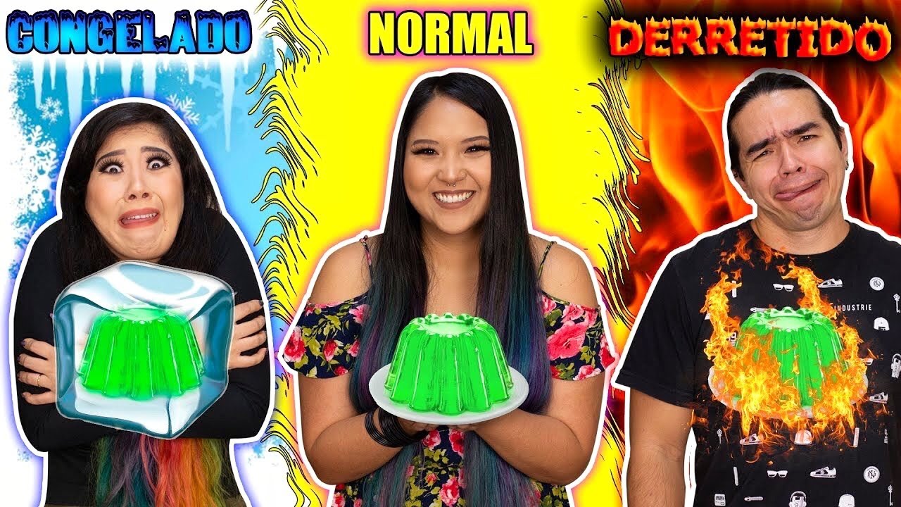 CONGELADO vs NORMAL vs DERRETIDO | Maru e Bomba