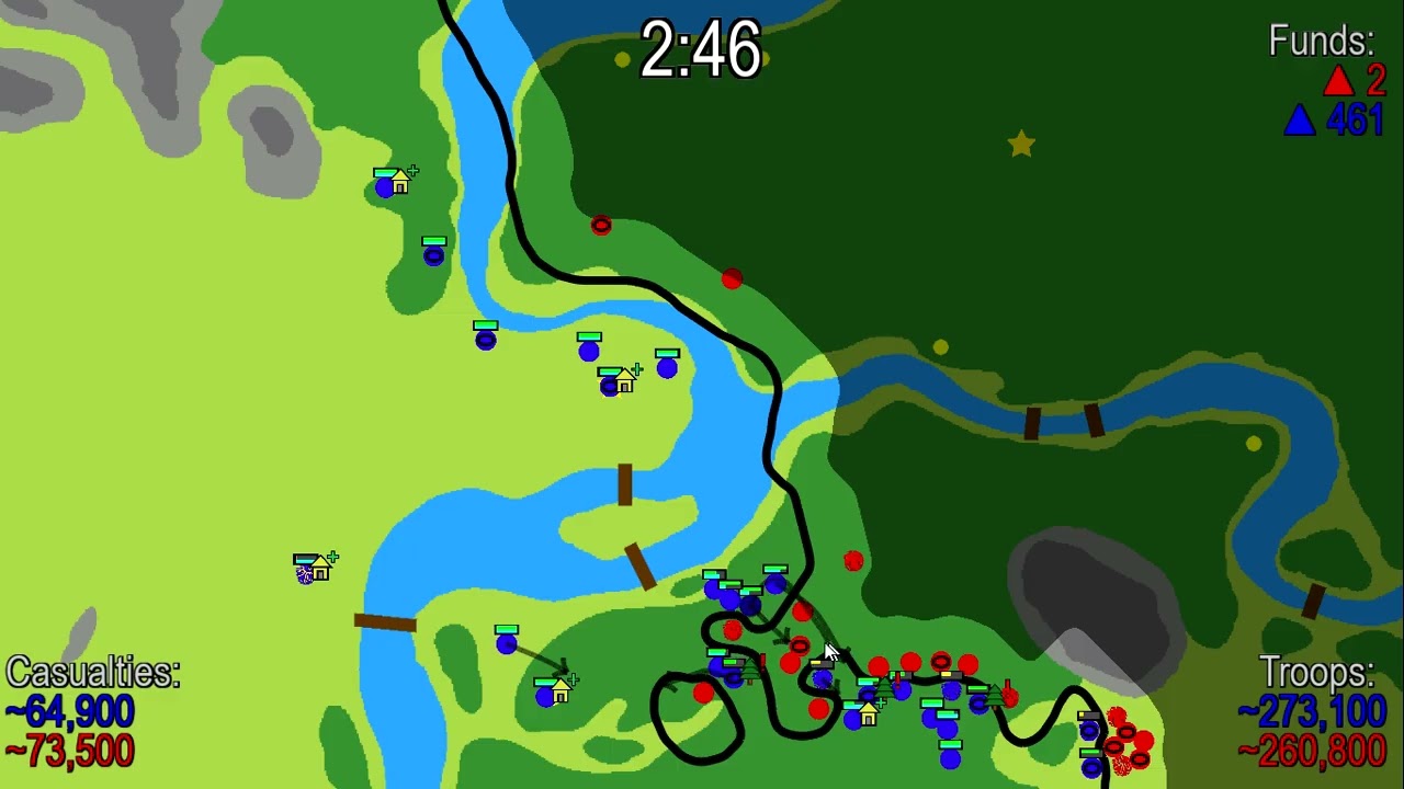 He pushed my gates. I took his KINGDOM. (War of Dots Match)