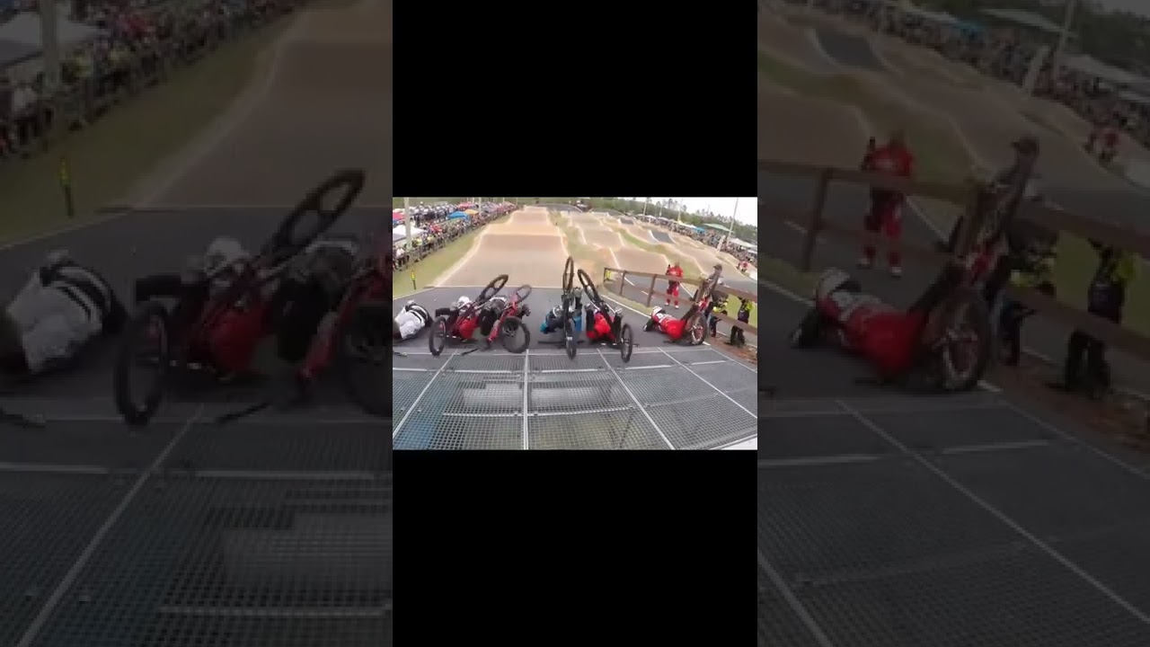 Only one guy who started late was lucky.#shorts #mtb #contest #mistakes