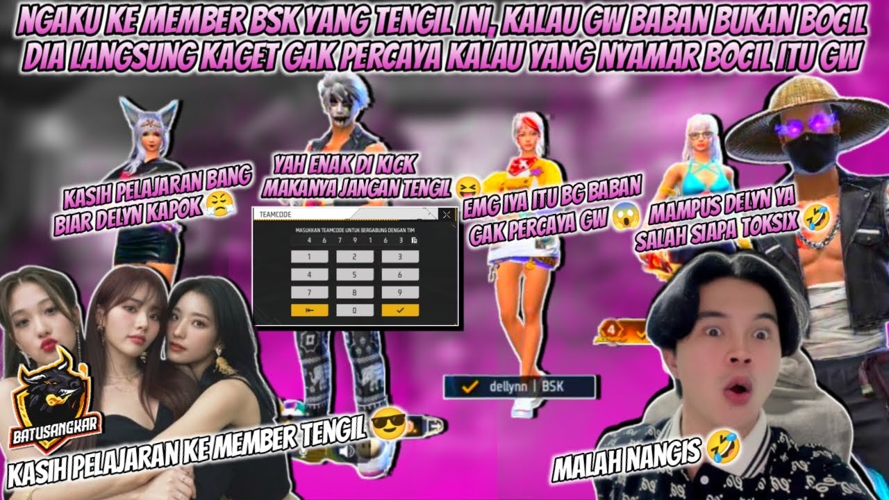 NGAKU KE MEMBER BSK YANG TENGIL KALAU GW BABAN BUKAN BOCIL DIA LANGSUNG SYOK KAGEK GAK PERCAYA !!