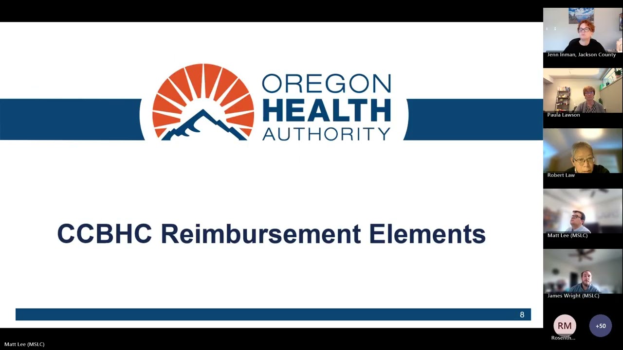 CCBHC Cost Report Training Recording - 1/15/26