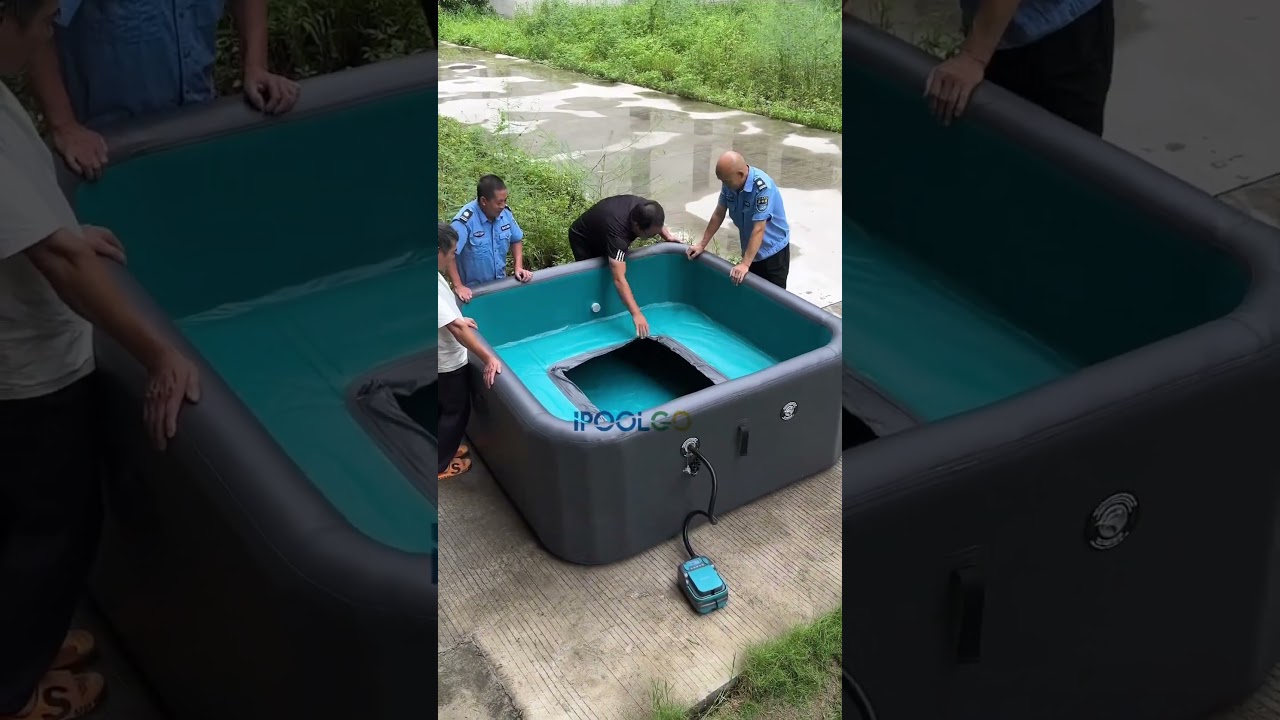 With IPOOLGO inflatable hot tubs, you choose the size, we make it happen ❤️🤝 #ipoolgohottub #spatub