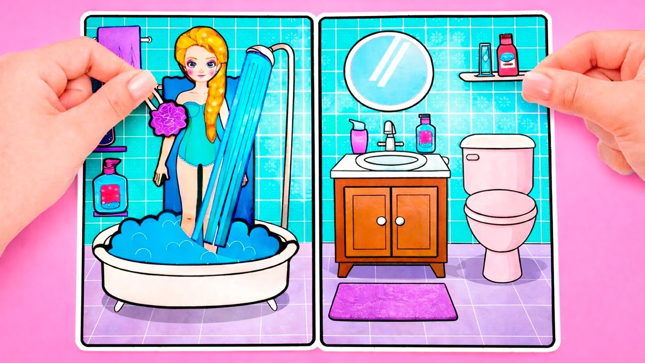 Устроим БАЛ для бумажной Эльзы! ❄️✨ DIY-платья и принц?! 👑
