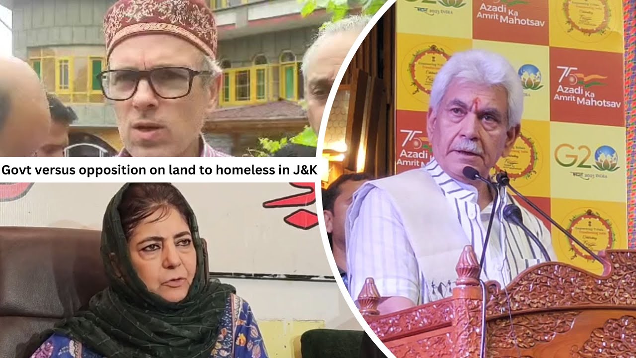 Govt versus opposition on land to homeless in J&K | JK News Today