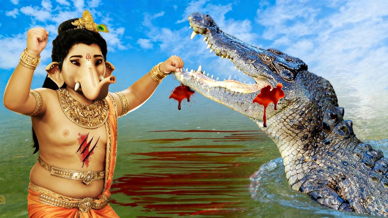 গণেশ এক কোপে বিশাল এক কুমিরের মুখ ছিঁড়ে ফেললেন | Vighnaharta Ganesh | Devotional Serial 2026