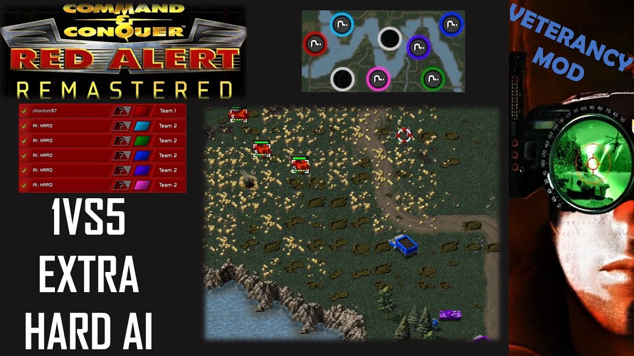 /Command & Conquer Red Alert Remastered/ (Skirmish) 1VS5 EXTRA HARD AI I Mississippi I