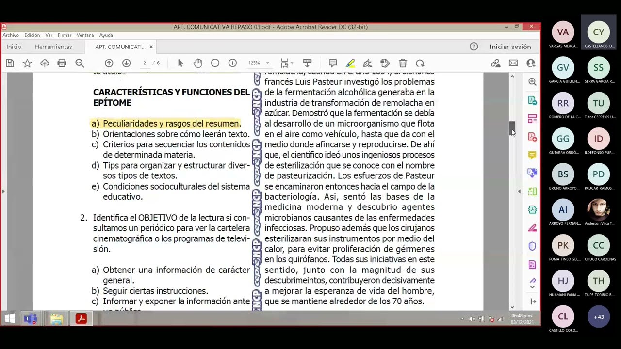 Repaso 06 Aptitud Comunicativa CEPRE 1era Seleccion UNCP 2021