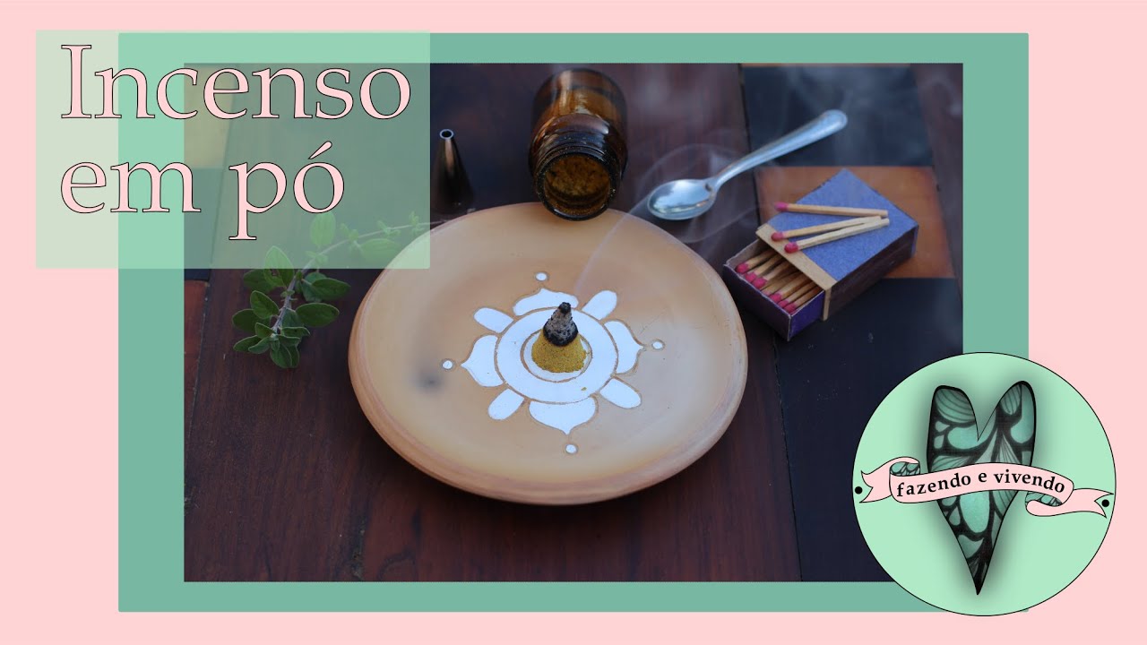 Incenso em pó - apenas um ingrediente